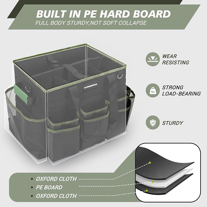 Large Rolling Cleaning Caddy Bag, Cleaning Caddy - Image 5
