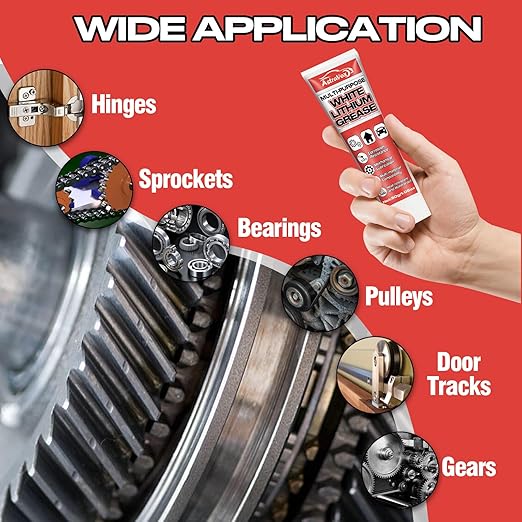 AstraVox White Lithium Grease, and Garage Doors, Industrial, and Household Use - Image 5