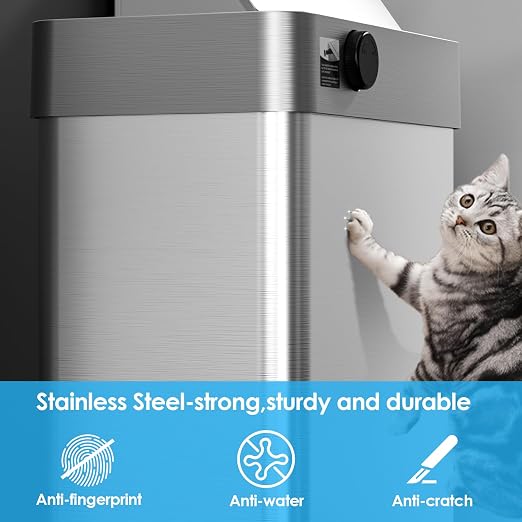 TLSUNNY 16 Gallon Motion Sensor Trash Can, Touchless Automatic Garbage Can - Image 5