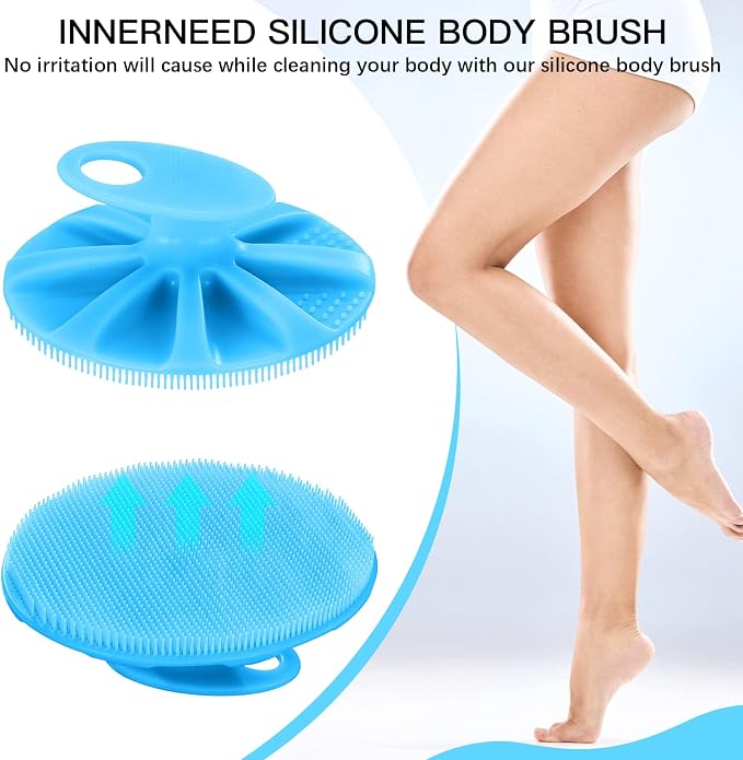 INNERNEED Food-Grade Soft Silicone Body Cleansing Brush Shower Scrubber - Image 3