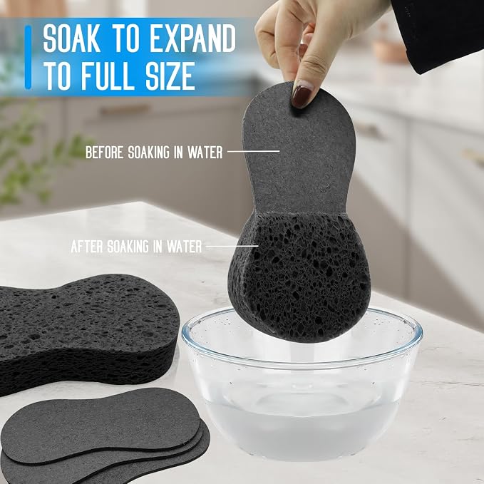 3 - Pack Large Sponge, Kitchen Sponges, Handy Sponges, Cellulose Sponges - Image 6