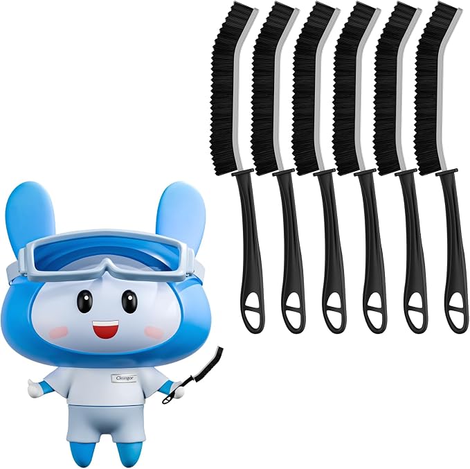 Crevice Cleaning Brushes, Serrated Cleaner Scrub Brush Tool by Cleangor