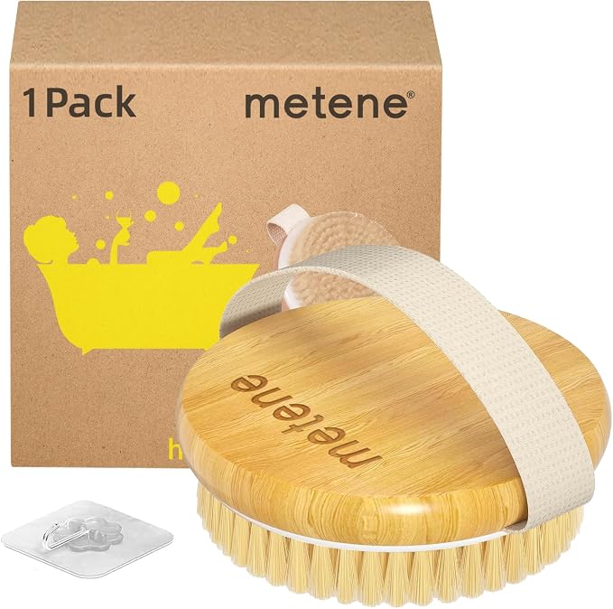 Metene Dry Body Brush for Radiant Skin, Exfoliates and Softens Skin, Improve by Metene
