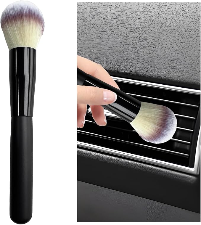 Car Interior Dust Brush, Soft Scratch Free Auto Detailing Brushes, Universal by Dickno