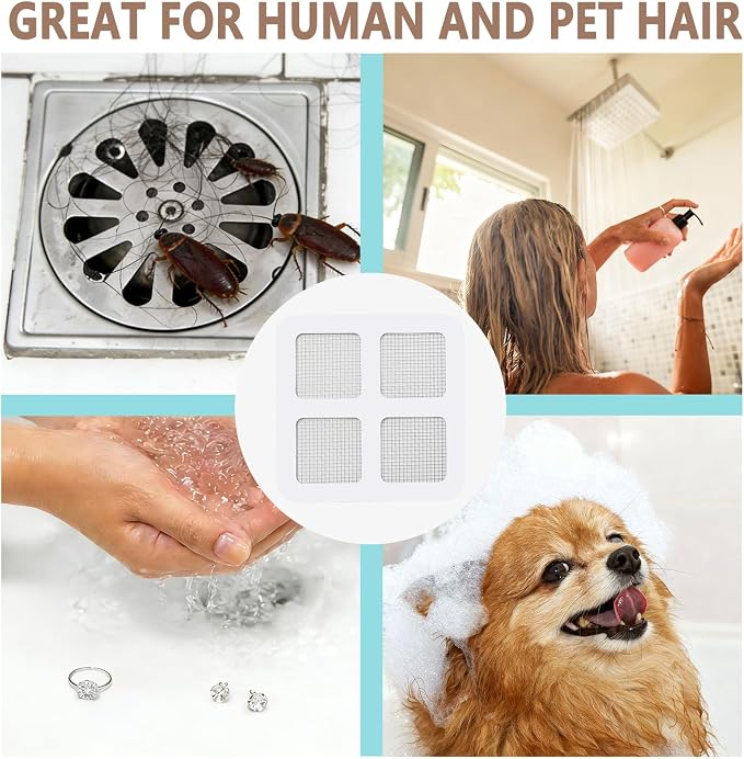 Shower Drain Hair Catcher 4 Inch, Shower Drain Cover - Image 6