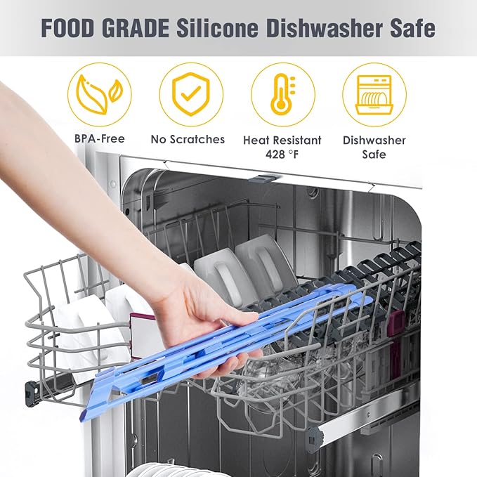 Tomorotec Compact Silicone-Coated Triangle Dish Drying Rack - Image 5