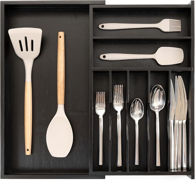 KitchenEdge Premium Silverware, Flatware and Utensil Organizer by KitchenEdge