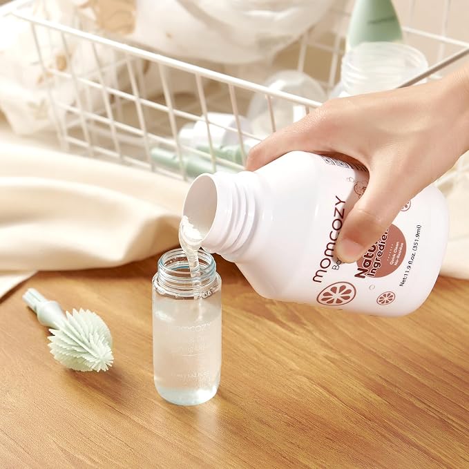 Momcozy Bottle Brush Cleaning Fluid, Powerful Cleaning - Image 7