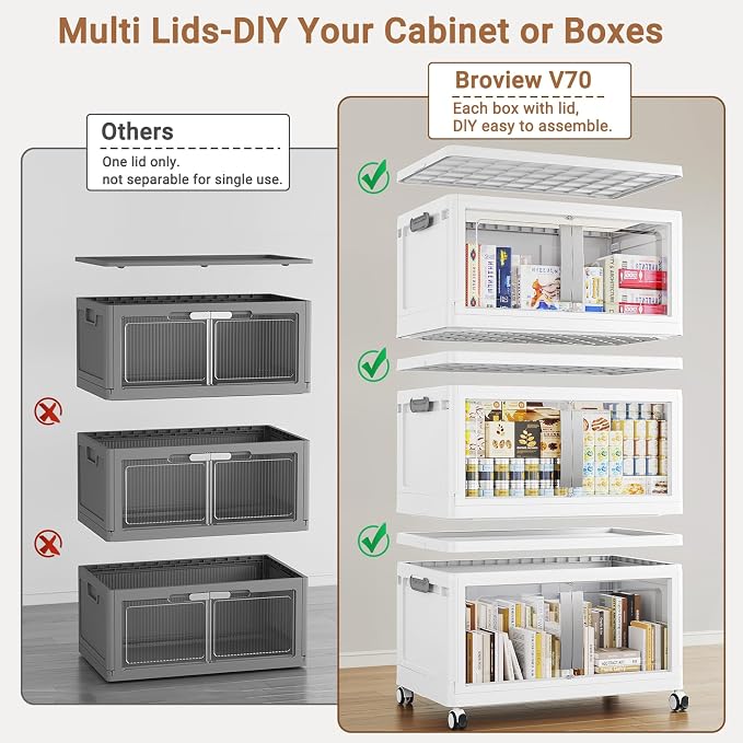 BROVIEW 800QT Stackable Storage Bins - Image 3