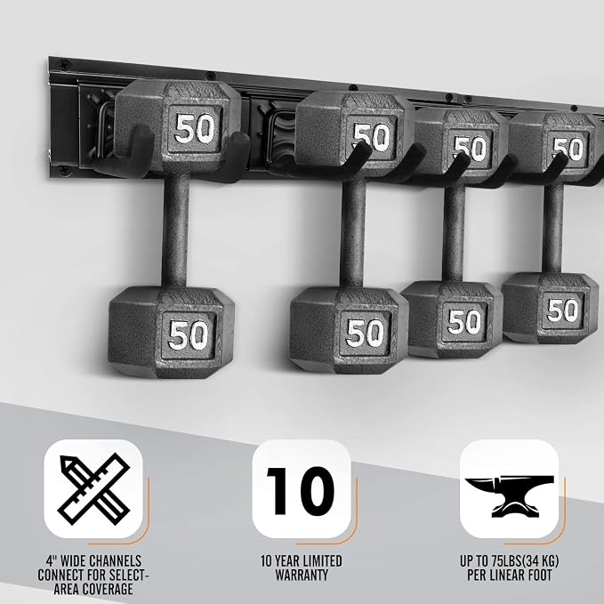 Garden Tool Rack Set, Garage Wall Organization Hanger - Image 6