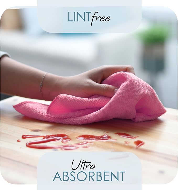 Hearth & Harbor Microfiber Cleaning Cloth Microfiber Towels - Image 8