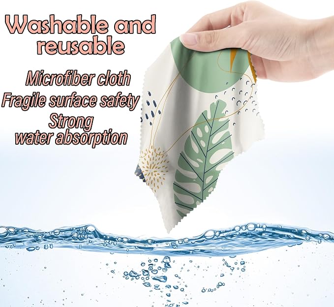 6 PCS Glasses Cleaning Cloth Eyeglass Cleaning Cloth Lens Eyeglasses Microfiber - Image 6