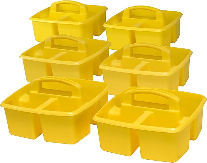 Storex 3-Compartment Small Caddy – Multipurpose Classroom Organizer - Image 2