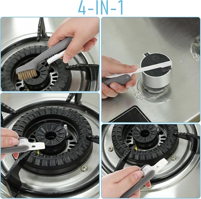 Kitchen Cleaning Scrub Brush Deep Gas Stove Brass Wire Brush - Image 6
