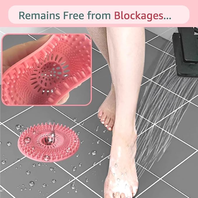 Sink Drain Strainer, Hair Catcher Shower Drain, Bathroom Silicone Bathtub Drain - Image 8