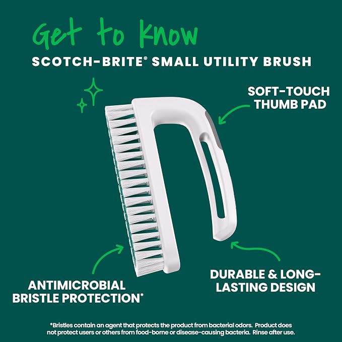 Scotch-Brite Small Utility Brush, Long Lasting Dish Brush - Image 4
