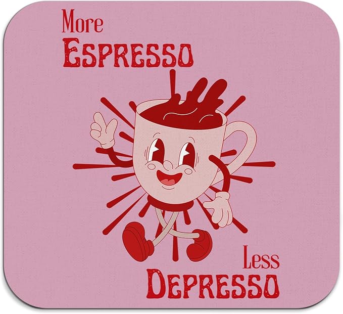 GZD More Espresso Less Depresso Coffee Mat by Unknown