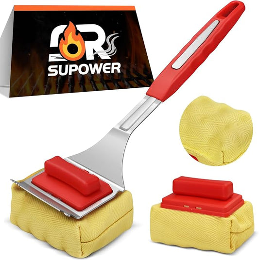 Grill Brush Bristle Free with 2 Cleaning Brush Heads, Cleaning with Steam by Unknown