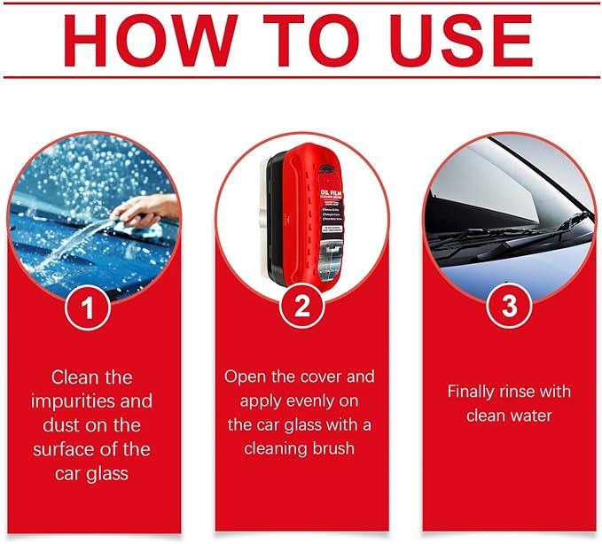 2Pc Automotive Oil Film Cleaning Brush, Windshield Cleaner - Image 7