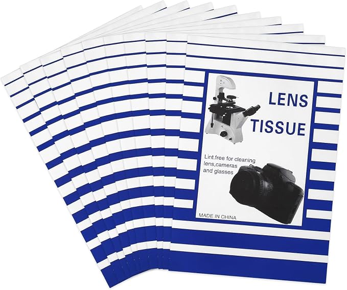 500 Pcs Lens Paper Microscope Lens Tissue Lens Cleaner Paper Lens Cleaner Cloth by Unknown