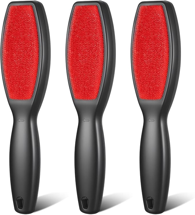 3 Pack Lint Brushes for Clothes, Double-Sided Lint Remover Brush, Reusable Pet by Unknown