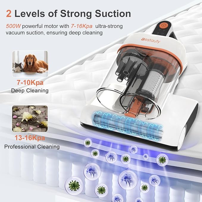 Bestauty Bed Vacuum Cleaner, 500W Mattress Cleaner - Image 2