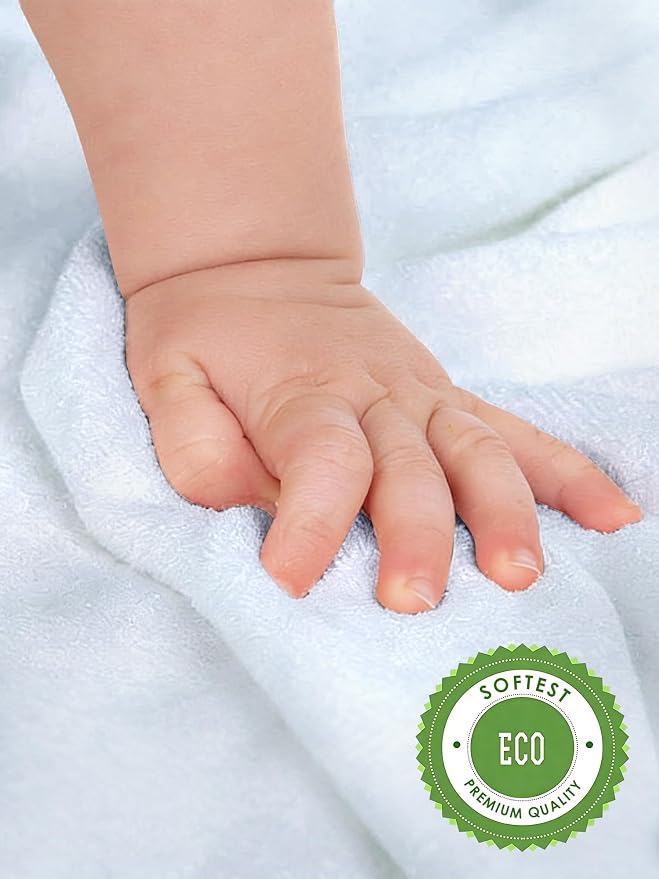 HIPHOP PANDA Baby Washcloths, Rayon Made from Bamboo - Image 5