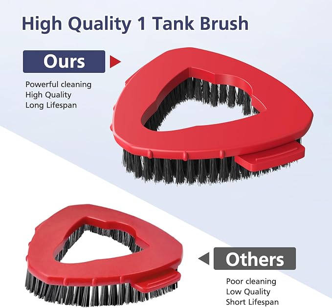 2 Pack 1-Tank Spin Mop Scrub Brush Head Replacement - Image 5