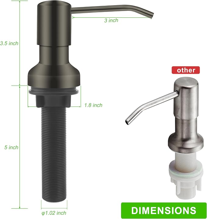 Soap Dispenser for Kitchen Sink, Sink Soap Dispenser - Image 5