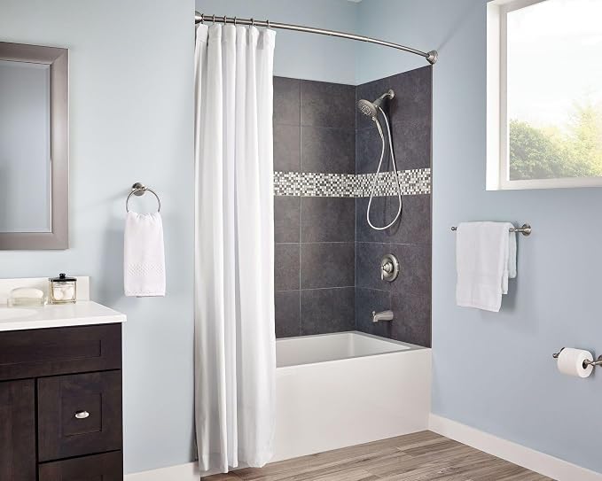 Moen Brushed Nickel Shower Curtain Rings - Image 8