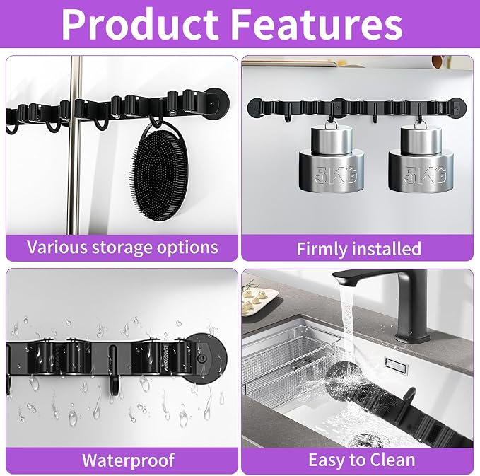 Magnetic Broom Holder Wall Mount - Image 4