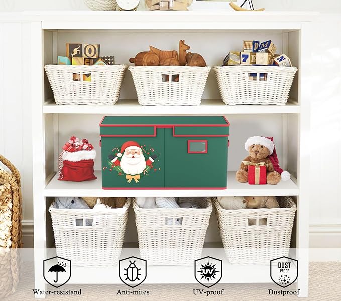 Christmas Ornament Storage Box Christmas Ornament Storage 128 Ornaments Slots - Image 6