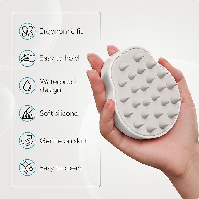 HEETA Hair Scalp Massager Shampoo Brush 2 Pack, Soft Silicone Bristles - Image 4