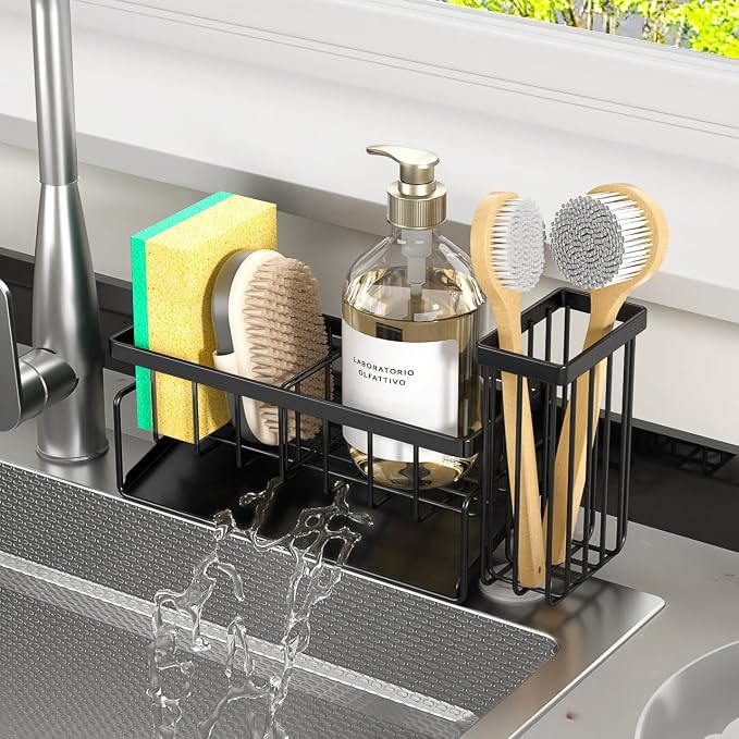 Sponge Holder & Sink Caddy Organizer by FindJoyinaTidyKitchen