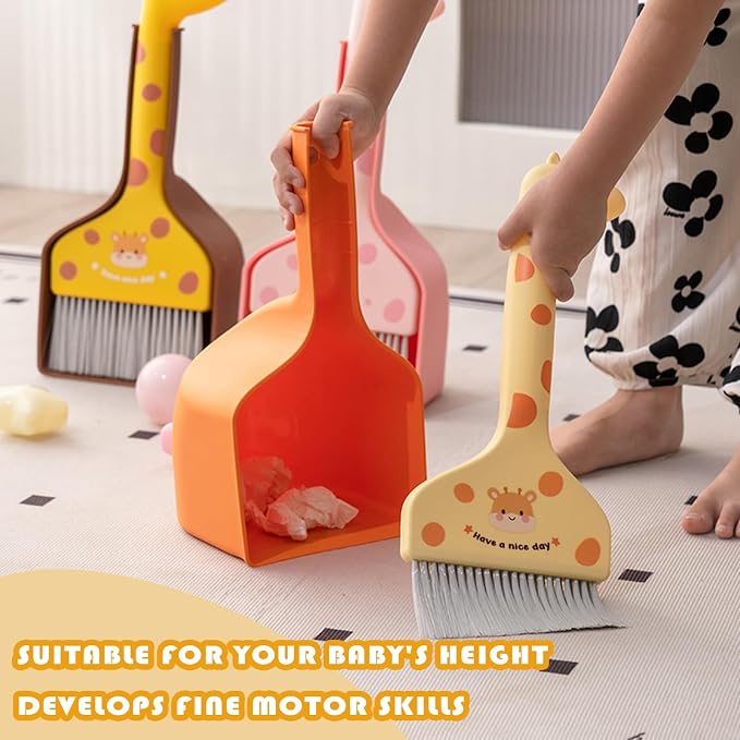 Mini Broom and Dustpan Set Cartoon Small Broom - Image 3
