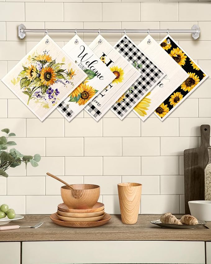 6 Pack Swedish Dishcloths for Kitchen - Image 5