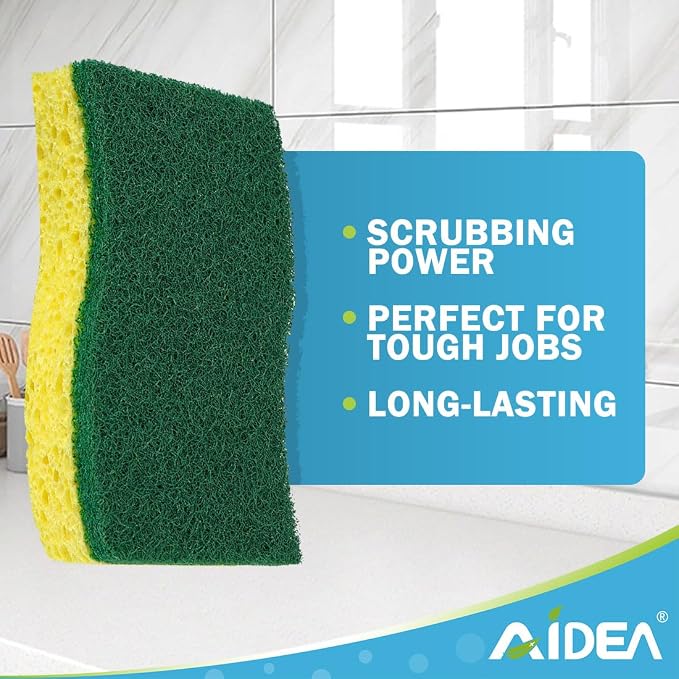 AIDEA Sponges Kitchen, Dish Sponges, Heavy-Duty Sponge - Image 3