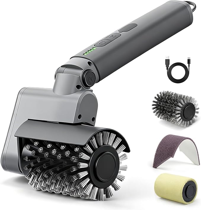 Electric Grill Brush 3-in-1 Kit – Cordless BBQ Cleaner by lenzhan