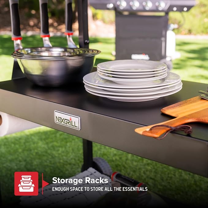 Nexgrill Large Stainless Steel Grill Table - Image 7