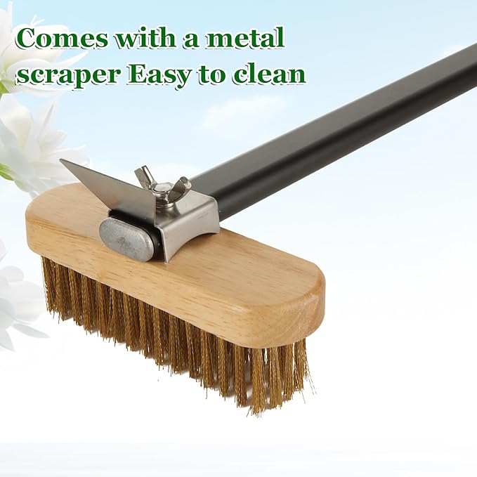 Pizza Oven Brush with Scraper, Grill Brush, Pizza Brush - Image 5