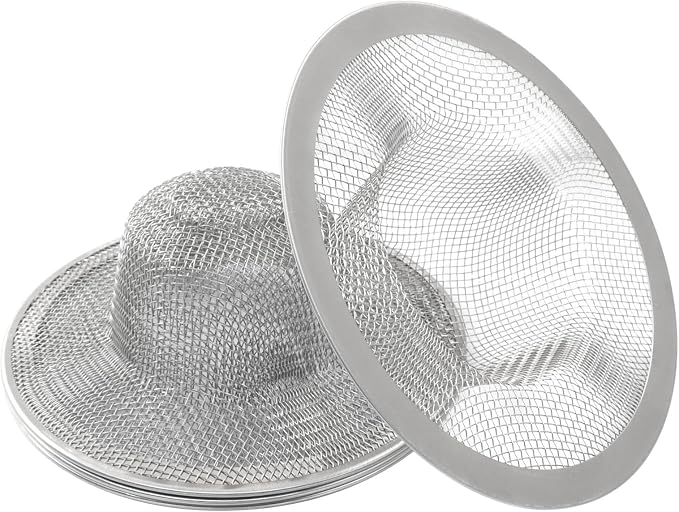 4 Pack Heavy Duty Stainless Steel Kitchen Sink Strainer, 4.41" Top / 2.44" Mesh - Image 3