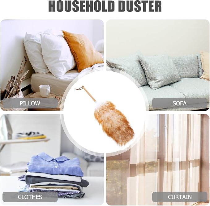 VILLCASE Wool Duster Brush Household Dust Cleaner - Image 3