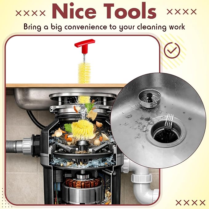 Garbage Disposal Cleaner Sink and Drain Brush Universal Garbage Disposal - Image 5