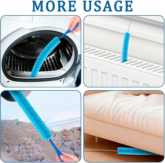 Dryer Vent Cleaner Kit – Flexible Brush & Universal Vacuum Attachment - Image 4