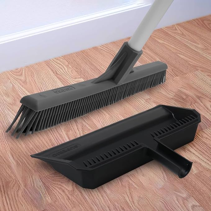 Superio 16 Silicone Pet Hair Remover Broom & 16 Dustpan - Image 8