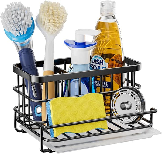 HapiRm Kitchen Sink Organizer, SUS304 Stainless Steel Rustproof Multifunctional by HapiRm