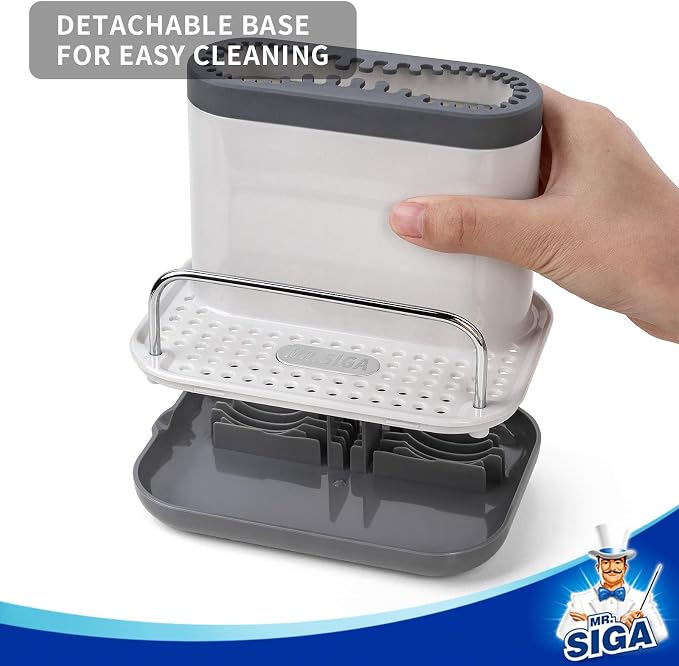 MR.SIGA Sink Caddy, Kitchen Sink Organizer Sponge Brush Holder - Image 5