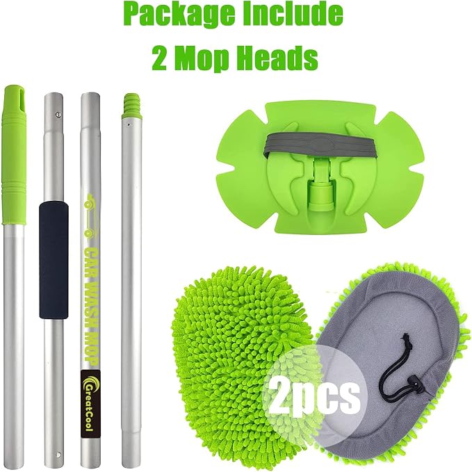 62" Car Wash Brush Mop Kit - Image 8