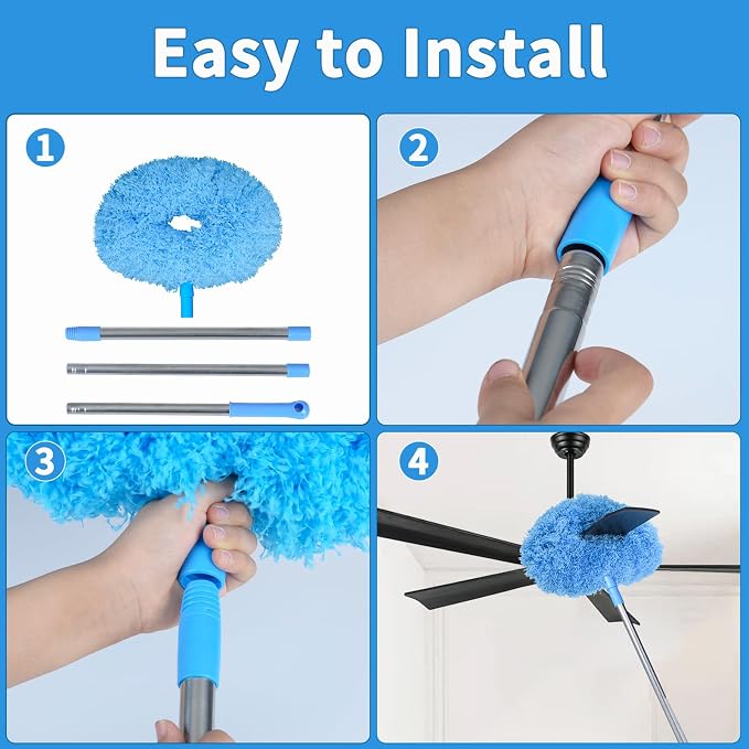 Ceiling Fan Cleaner Duster & Cobweb Duster - Image 7