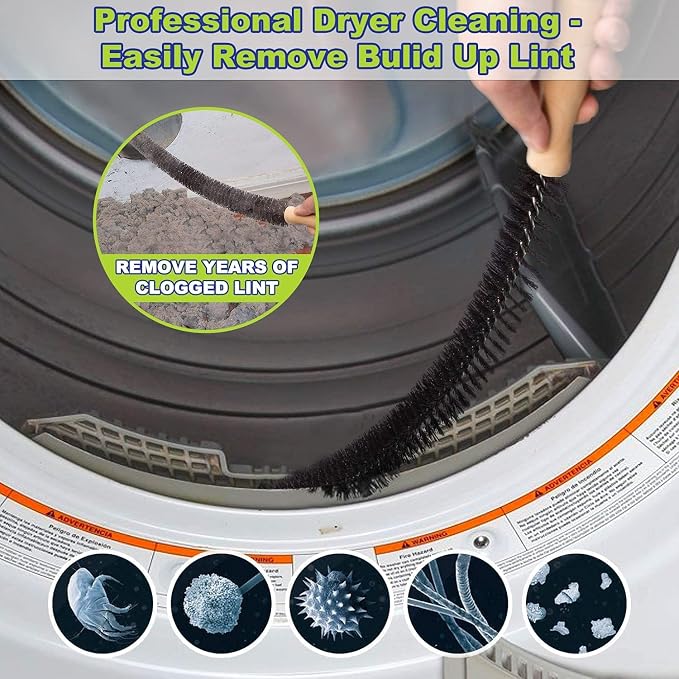 Sealegend 2 Pieces Dryer Vent Cleaner Kit, Dryer Lint Vacuum Attachment - Image 4